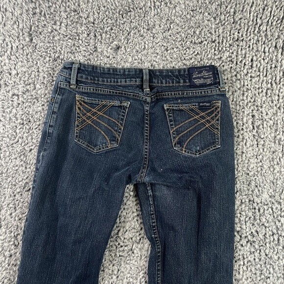 Levi Strauss Signature Series Jeans Paint Splatter Boot Cut Dark Wash Juniors 9 - Picture 6 of 10
